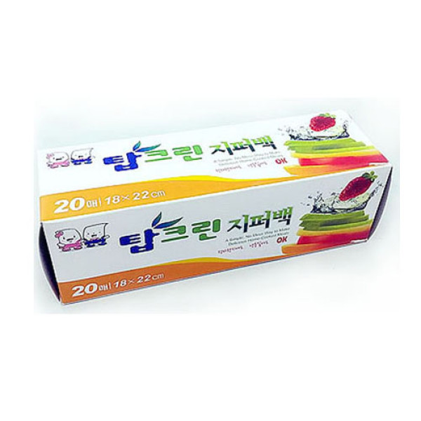 탑크린 크린 지퍼백 소 20매/ 대20매