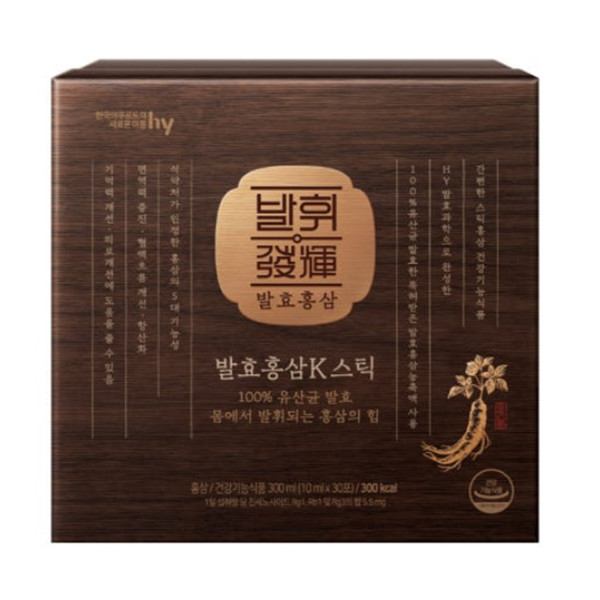 한국야쿠르트 발휘 발효 홍삼 K프리미엄 (쇼핑백증정)